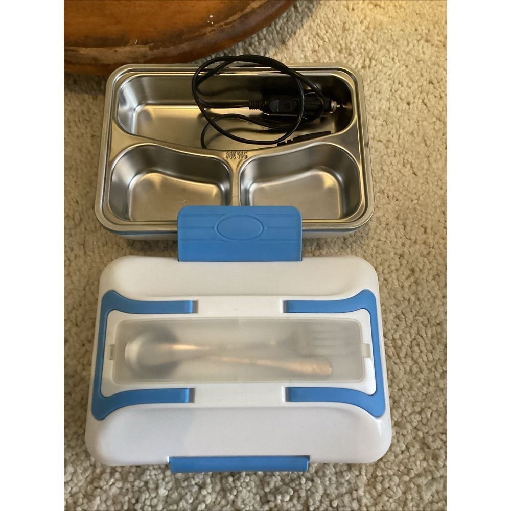 Electronic Lunchbox Brand New Lohome Electronic Heating Blue - Picture 2 of 4